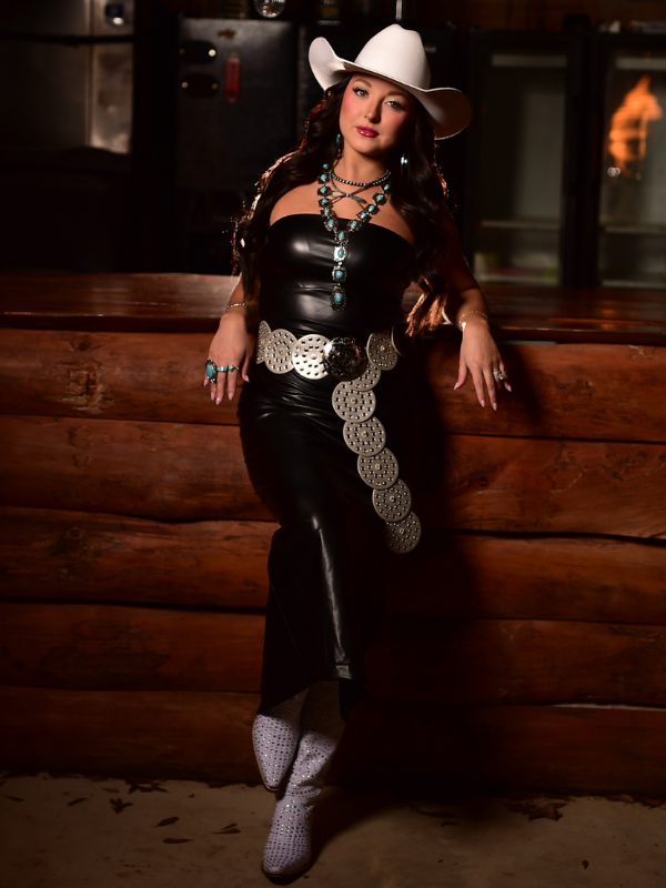 Hey Cowboy Faux Leather Maxi Strapless Dress, Black Reesey B's Boutique Hey Cowboy Faux Leather Maxi Strapless Dress, Black Reesey B's Boutique