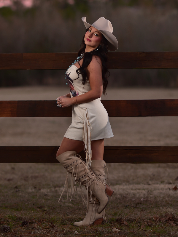 cream suede dress Short Sleeve Suede Dress in Cream