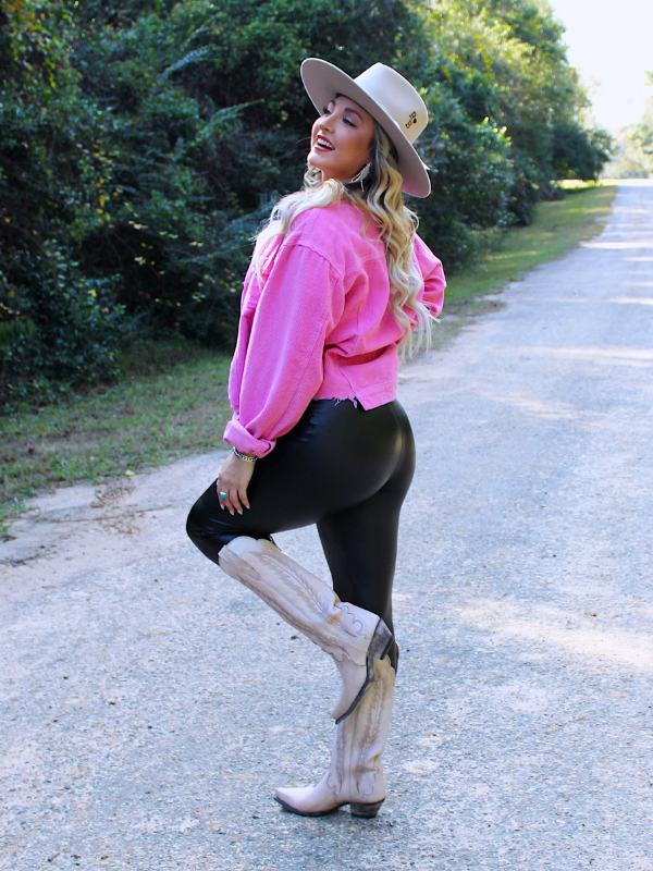 Back In Black Faux Leather Leggings Black Reesey B s Boutique