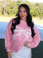 She's So Coquette Bow Sweater, Pink