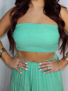 Leave Her Wild Maxi Skirt Set, Light Green