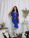 Class with A Little Sass Strapless Bodycon Dress, Cobalt Blue