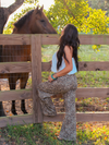 Live Wild Wide Leg Jeans, Leopard Print
