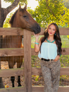 Live Wild Wide Leg Jeans, Leopard Print