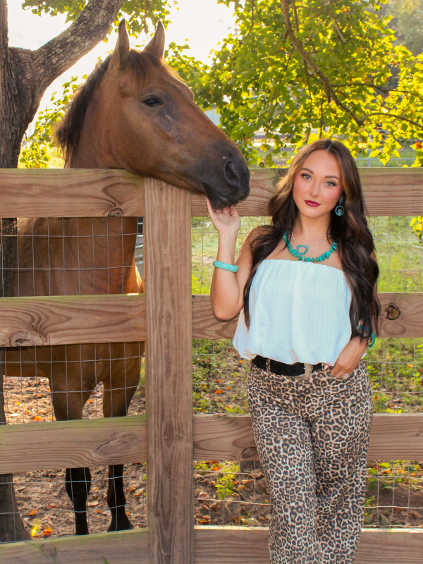 Live Wild Wide Leg Jeans, Leopard Print