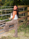 Live Wild Wide Leg Jeans, Leopard Print
