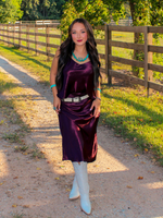 Good Taste Satin Top, Dark Cherry