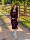 Good Taste Satin Top, Dark Cherry