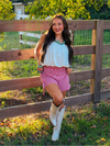 Bubbly Strapless Bubble Hem Top, White