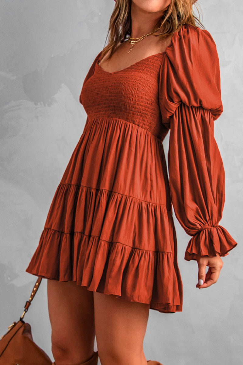 Aerie Smocked Bodice Burnt Orange Tank Dress- Size XS – The Saved
