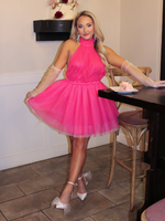She’s Iconic Tulle Dress, Hot Pink
