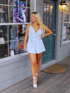 Endless Love Tie Romper, Light Blue