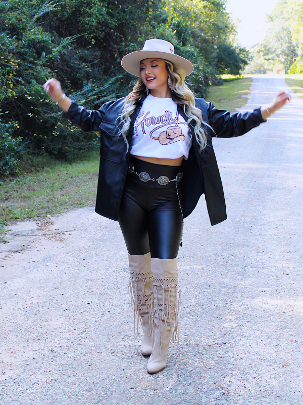 Cowgirl boots and leggings online